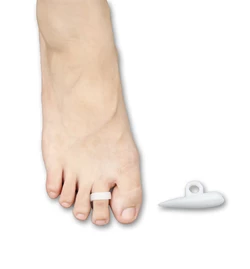 Протектор силиконовый на стопе под пальцами на ногах с петлей на палец (пара-2шт.)